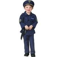Забавен Световен Полицай Малко Дете Хелоуин Костюм