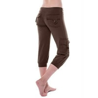 Женски плюс размер панталони от каприси джогинг каприс панталони Панталони тренировка, работеща с пулове