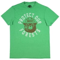 Смоуки мечката защитава нашите гори лицензирана тениска за възрастни