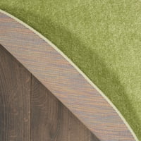 Nourison Essentials на закрито на открито зелено 8 'кръгла площ килим